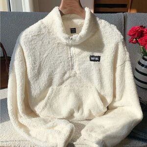 Cozy Cream Half-Zip Sweater